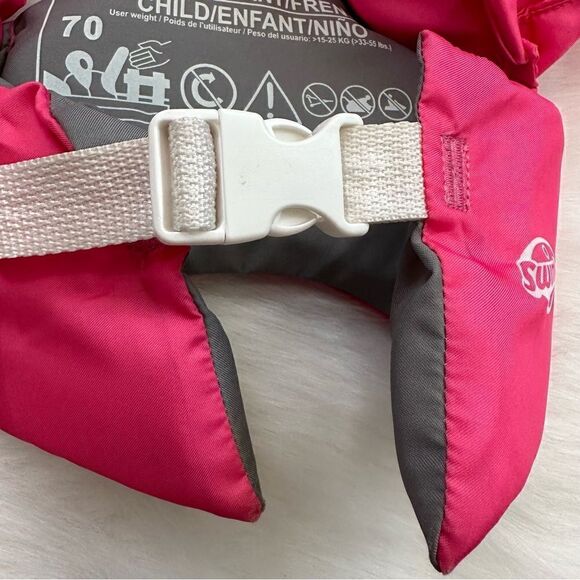 SwimWays Nickelodeon Paw Patrol Skye Learn-to-Swim Kids Life Jacket - Picture 6 of 7